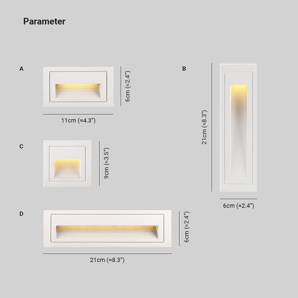 Wall Light | Recessed Outdoor Step Design