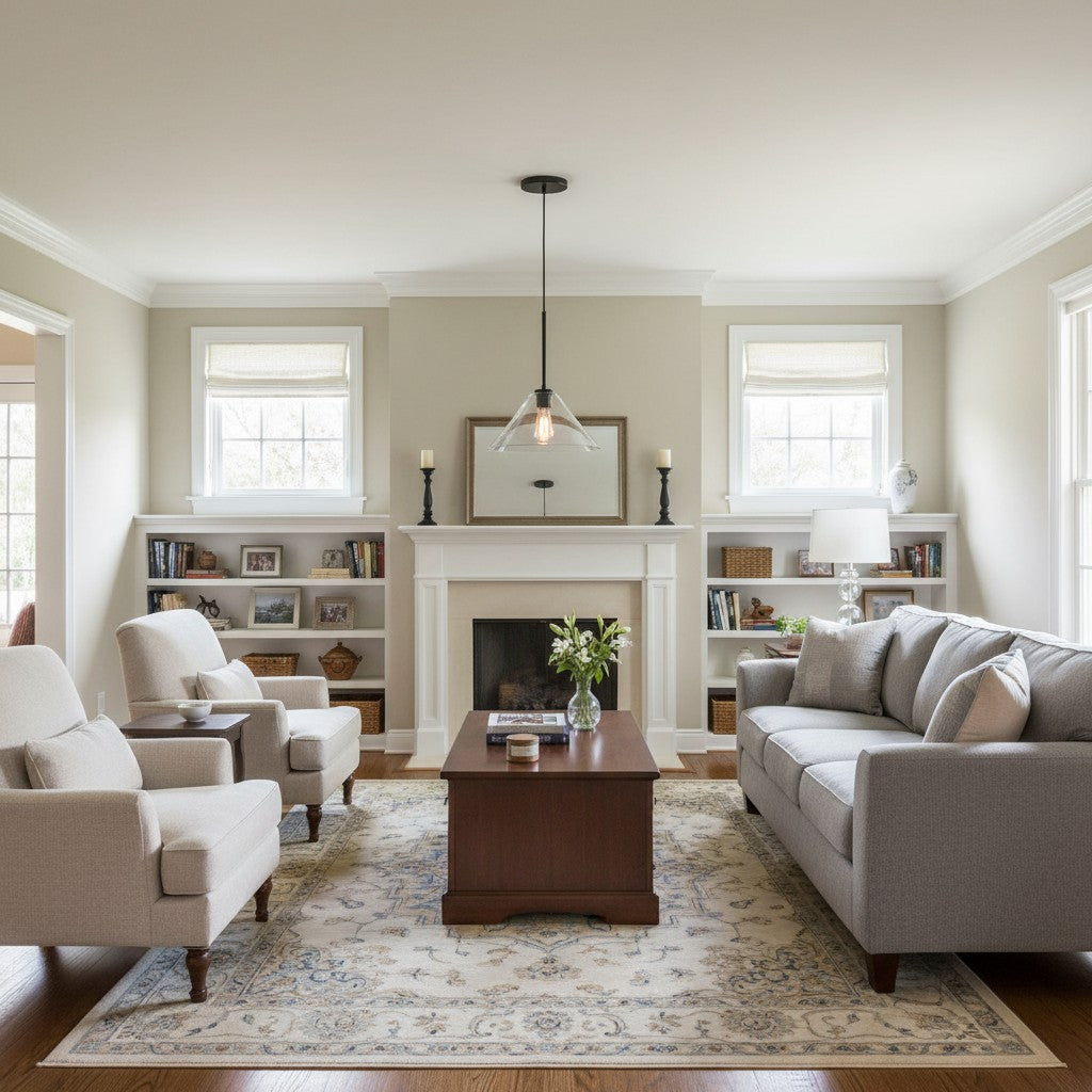 Pendant Light | Milk Glass Cone Design