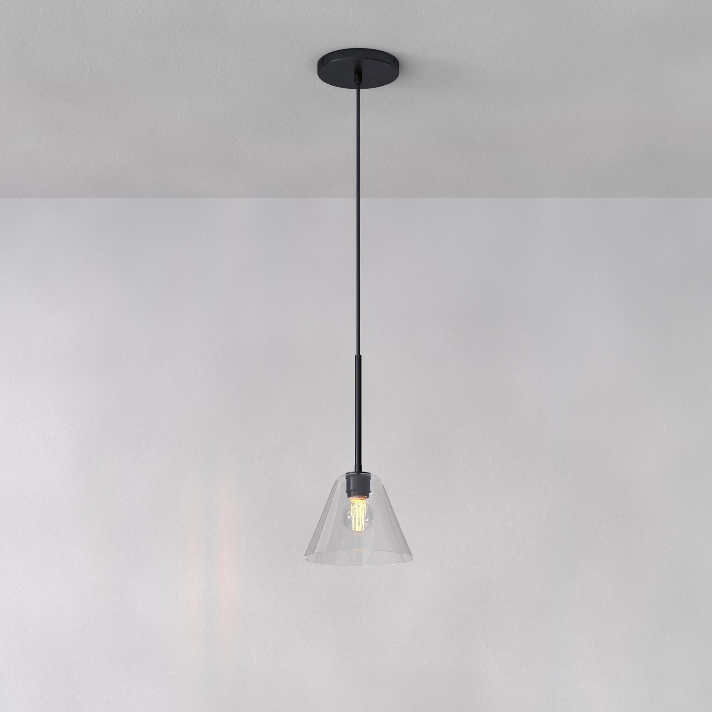Pendant Light | Milk Glass Cone Design