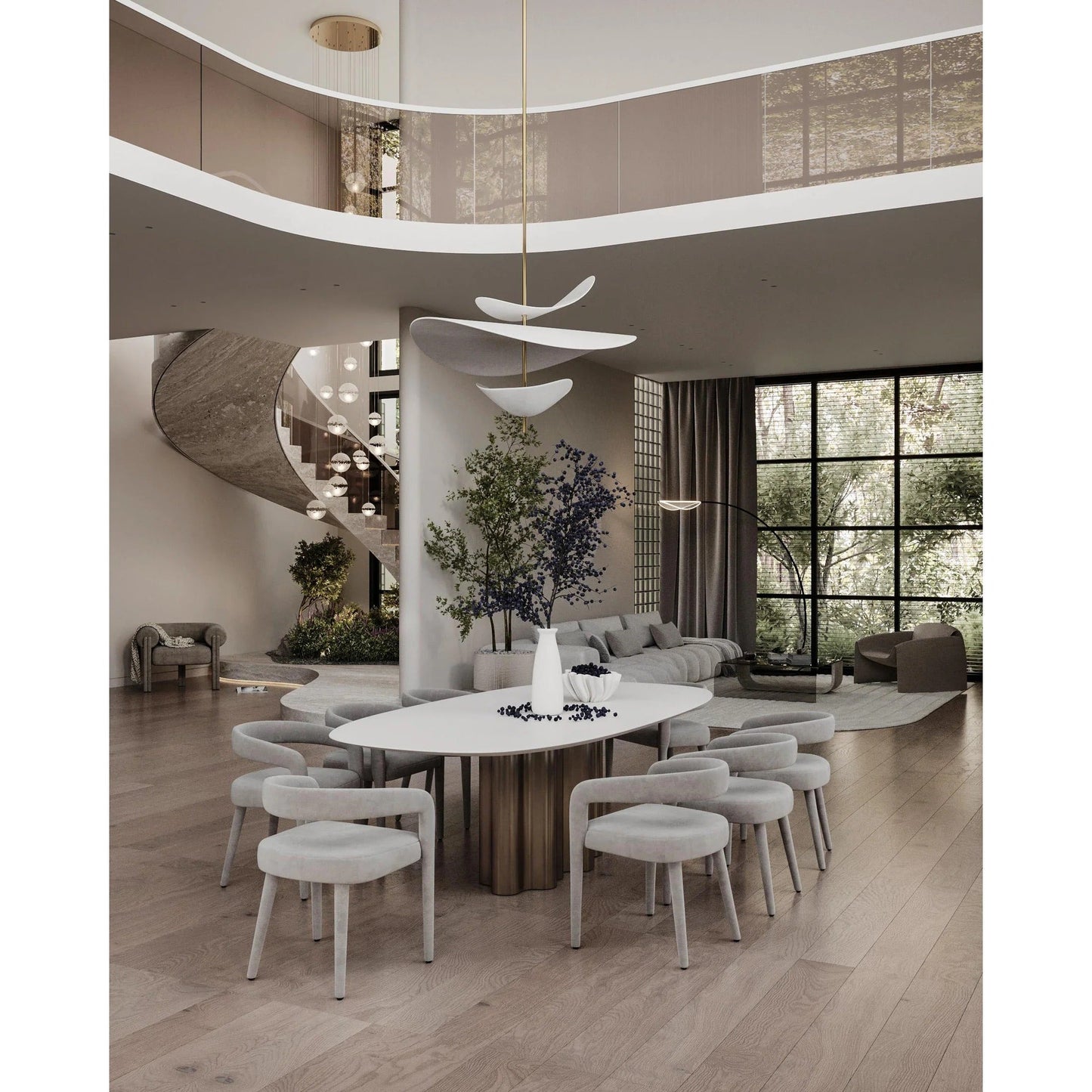 Ceiling Light | Sculptural Petal Design