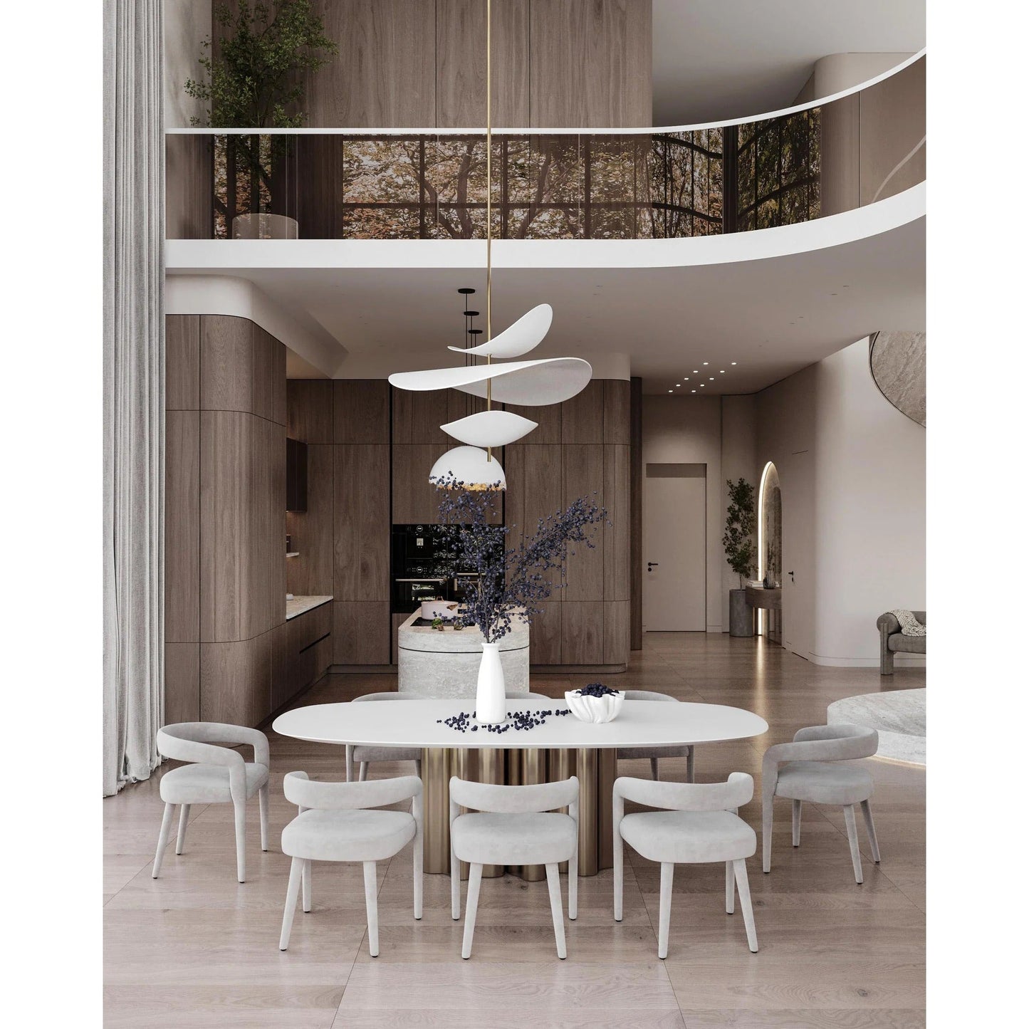 Ceiling Light | Sculptural Petal Design