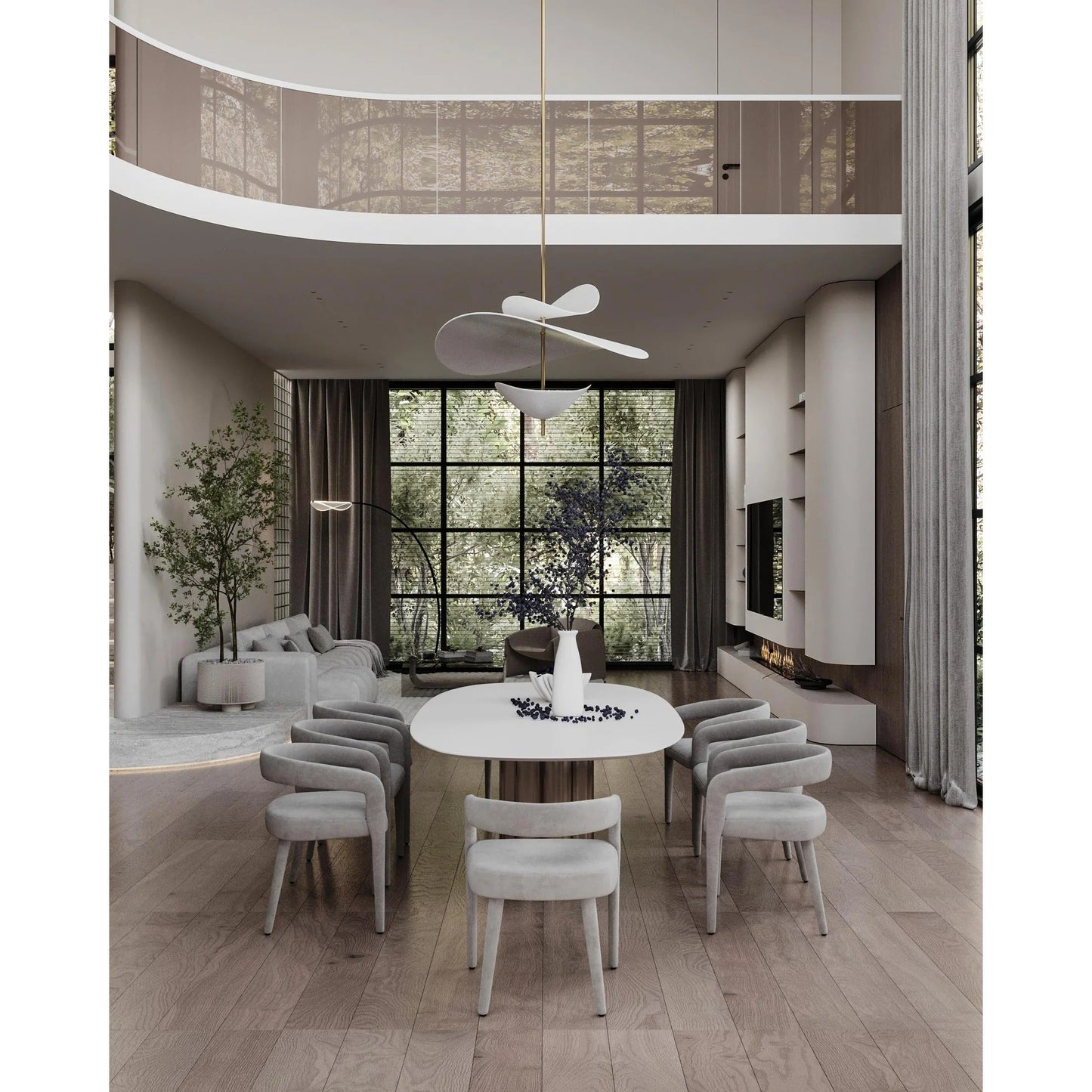 Ceiling Light | Sculptural Petal Design