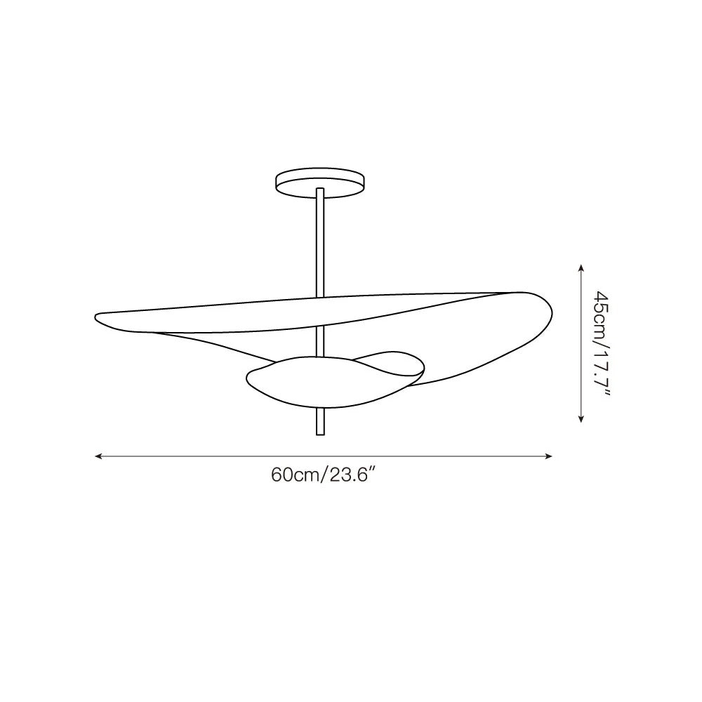 Ceiling Light | Sculptural Petal Design