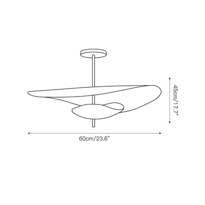 Ceiling Light | Sculptural Petal Design