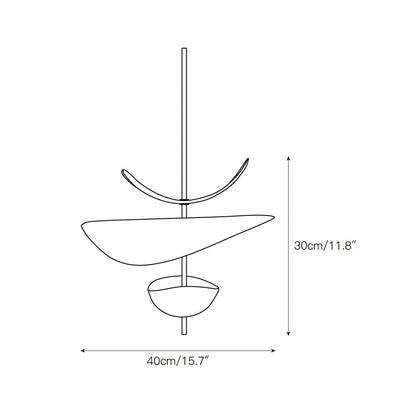Ceiling Light | Sculptural Petal Design