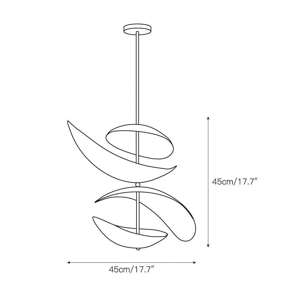 Ceiling Light | Sculptural Petal Design