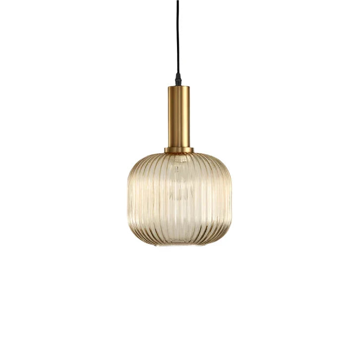 Pendant Light | Ribbed Glass Shade Design