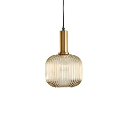 Pendant Light | Ribbed Glass Shade Design