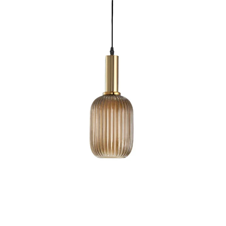 Pendant Light | Ribbed Glass Shade Design