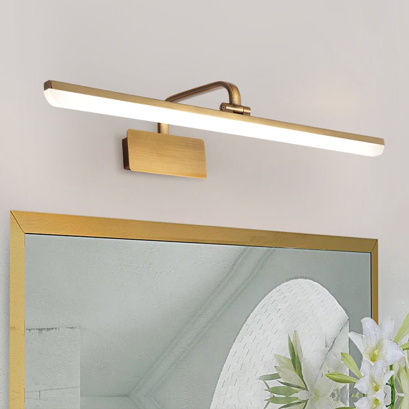 Wall Light | Gold Linear Mirror Light