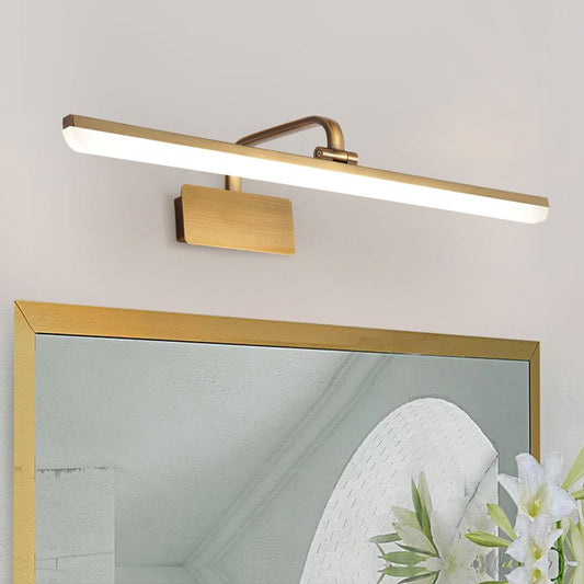Wall Light | Gold Linear Mirror Light