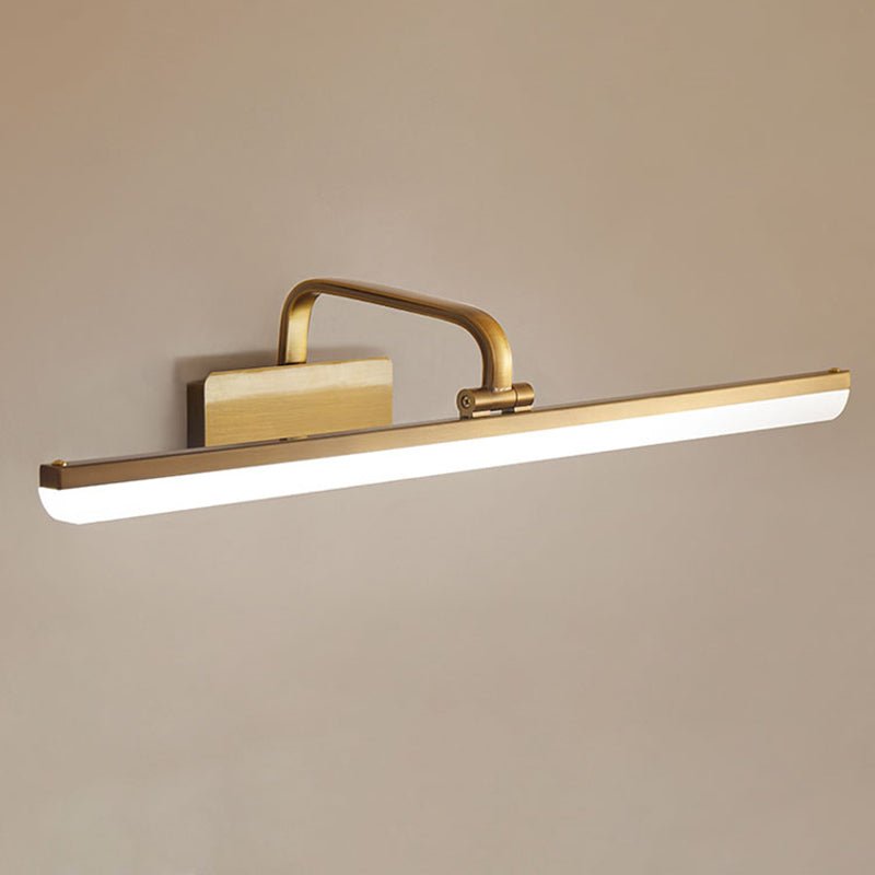 Wall Light | Gold Linear Mirror Light