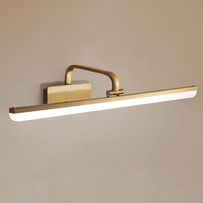 Wall Light | Gold Linear Mirror Light