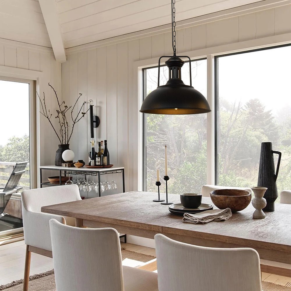 Pendant Light | Industrial Metal Dome Design