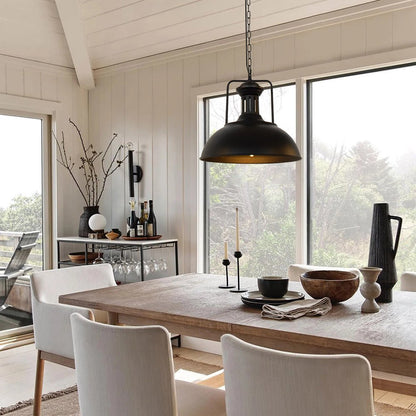 Pendant Light | Industrial Metal Dome Design