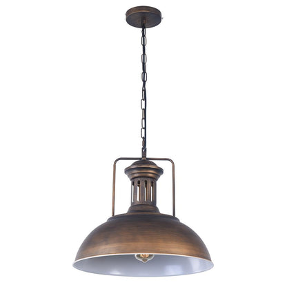 Pendant Light | Industrial Metal Dome Design