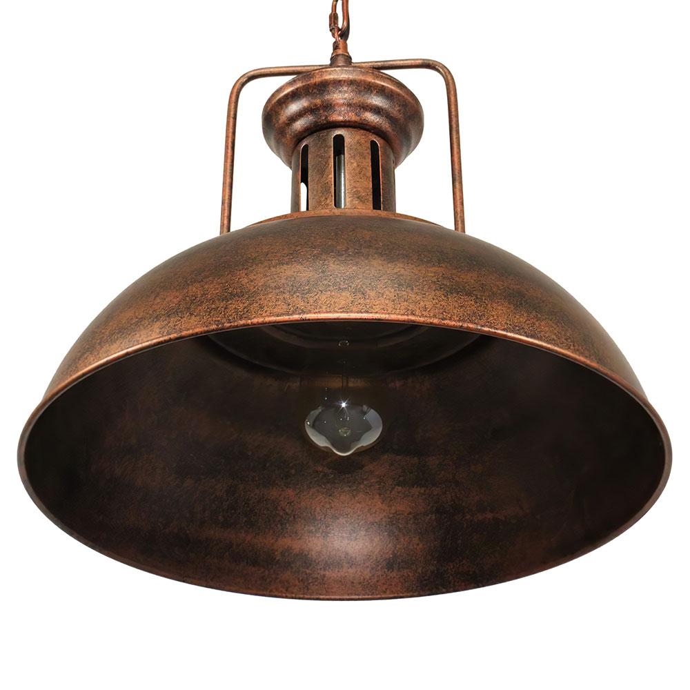 Pendant Light | Industrial Metal Dome Design