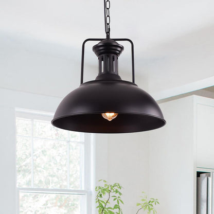 Pendant Light | Industrial Metal Dome Design