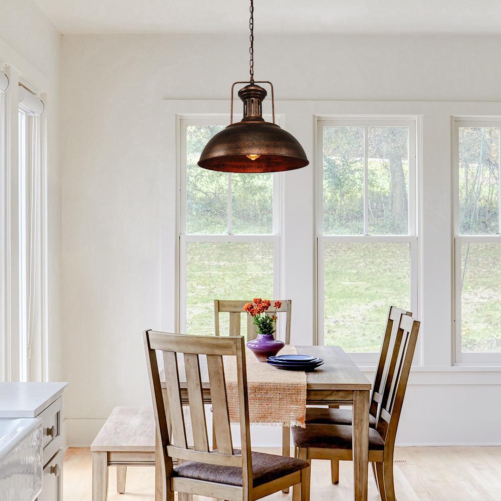 Pendant Light | Industrial Metal Dome Design