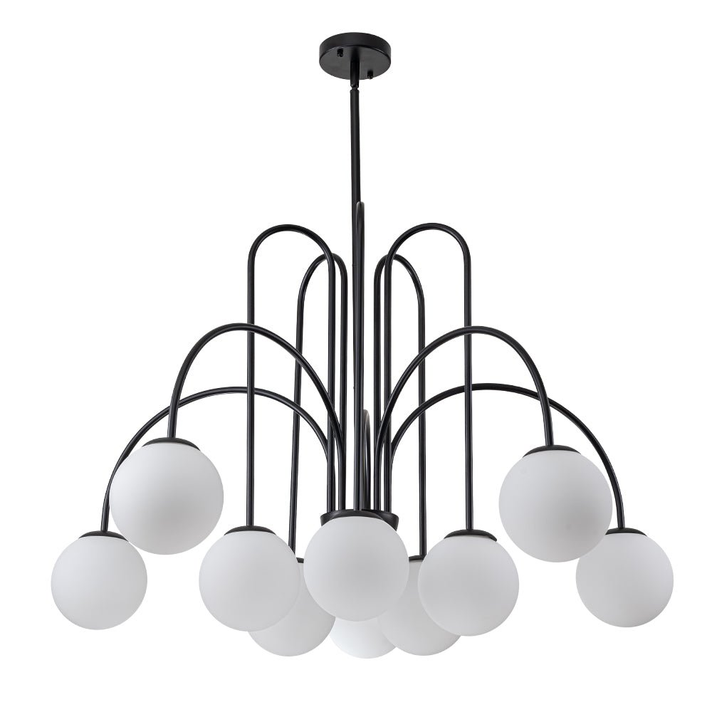 Pendant Light | Arched Arm Glass Chandelier