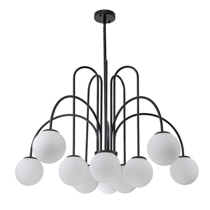 Pendant Light | Arched Arm Glass Chandelier
