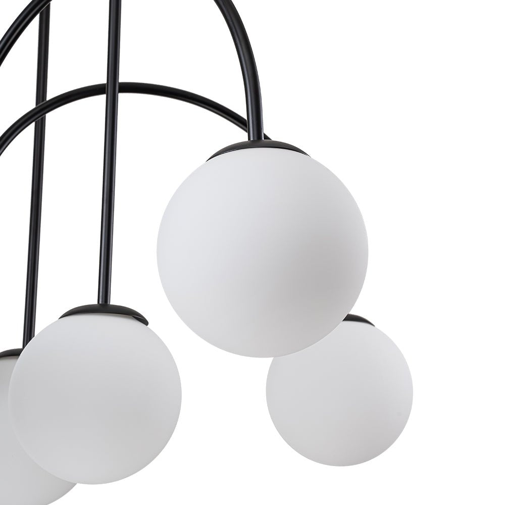 Pendant Light | Arched Arm Glass Chandelier