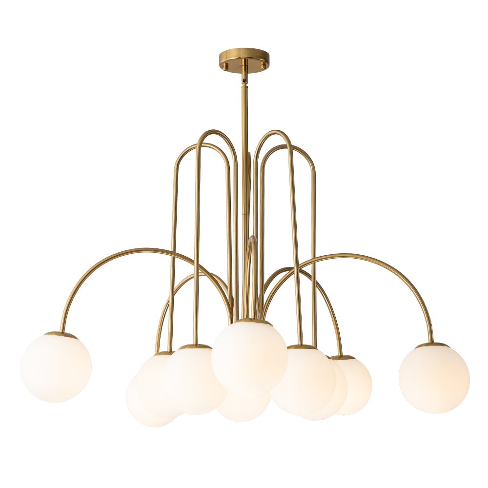 Pendant Light | Arched Arm Glass Chandelier