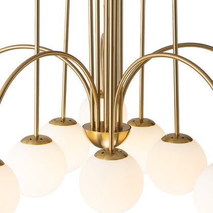 Pendant Light | Arched Arm Glass Chandelier