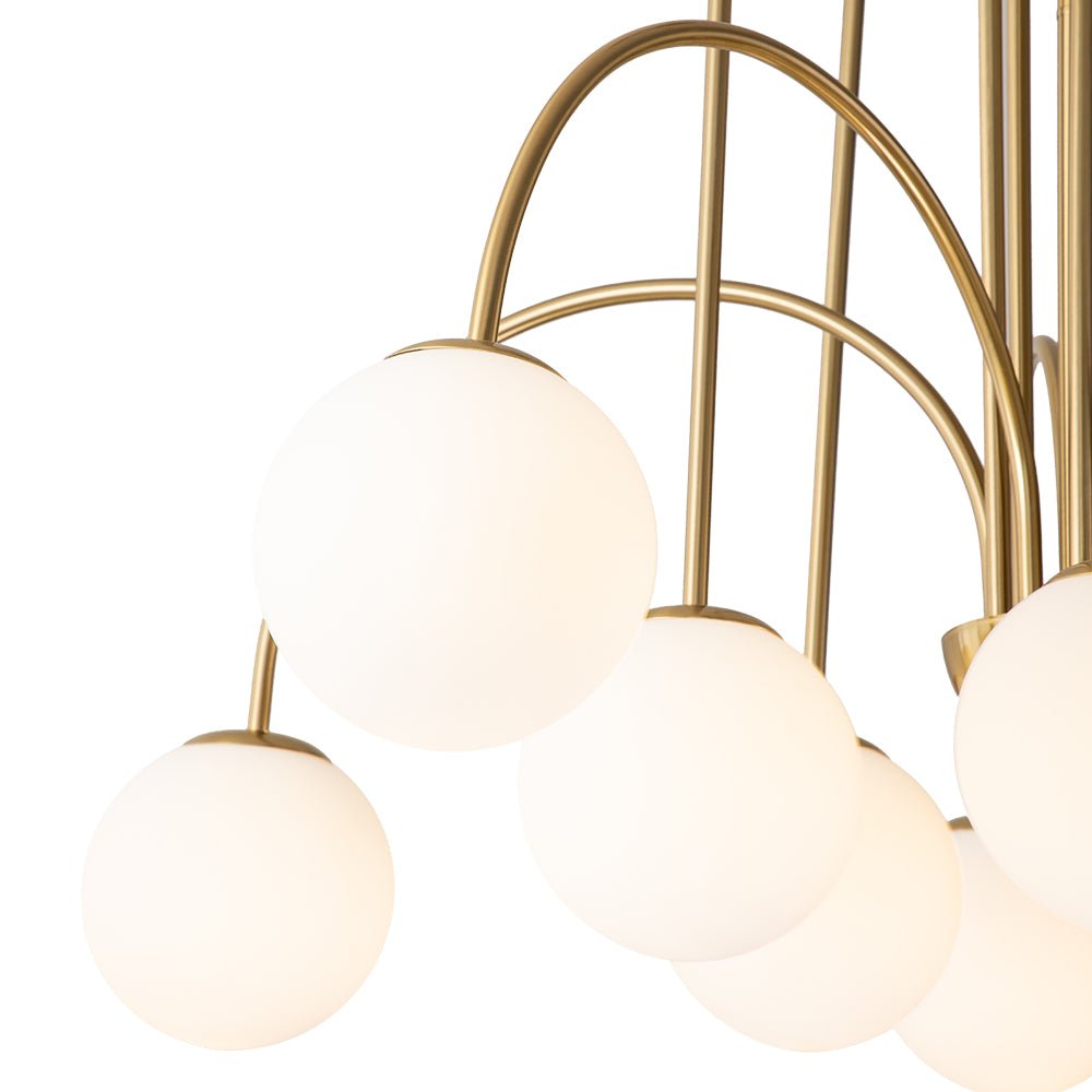Pendant Light | Arched Arm Glass Chandelier
