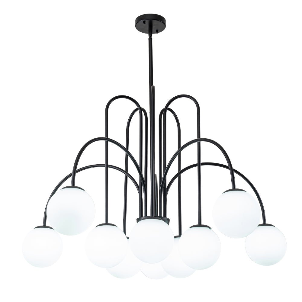 Pendant Light | Arched Arm Glass Chandelier