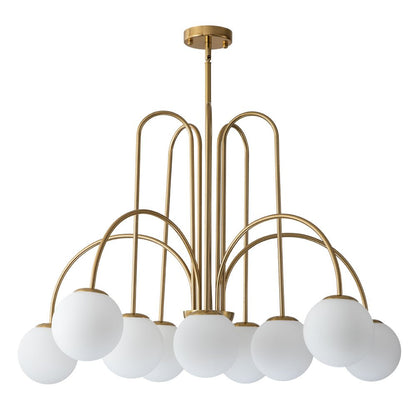Pendant Light | Arched Arm Glass Chandelier