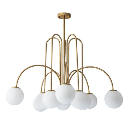 Pendant Light | Arched Arm Glass Chandelier