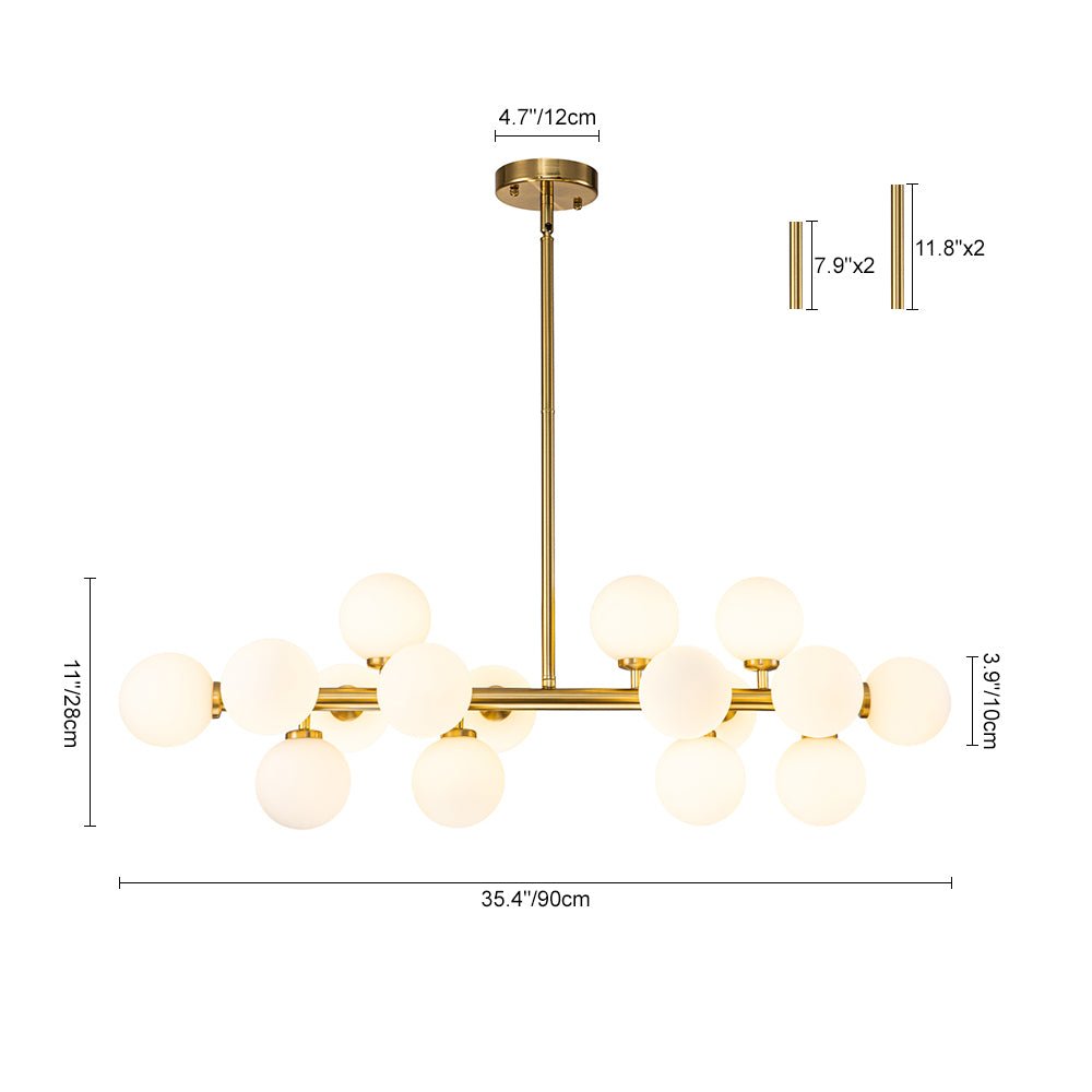 Pendant Light | Molecular Glass Globe Chandelier