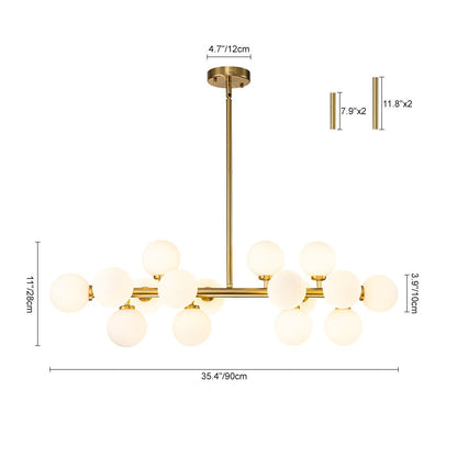 Pendant Light | Molecular Glass Globe Chandelier