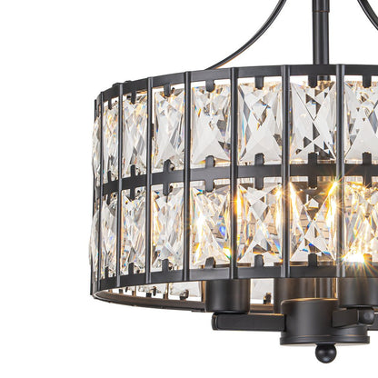 Ceiling Light | Crystal Drum Shade Design