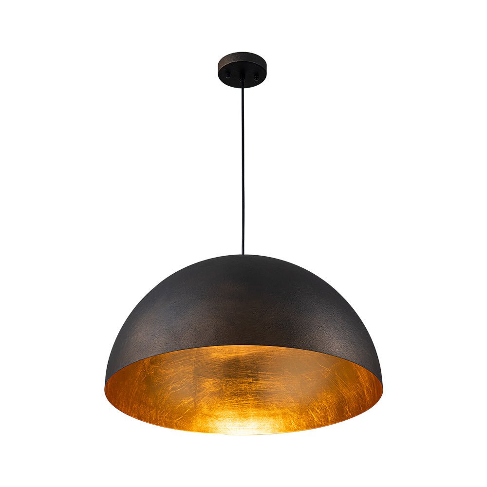 Pendant Light | Metal Dome Gold Interior Design