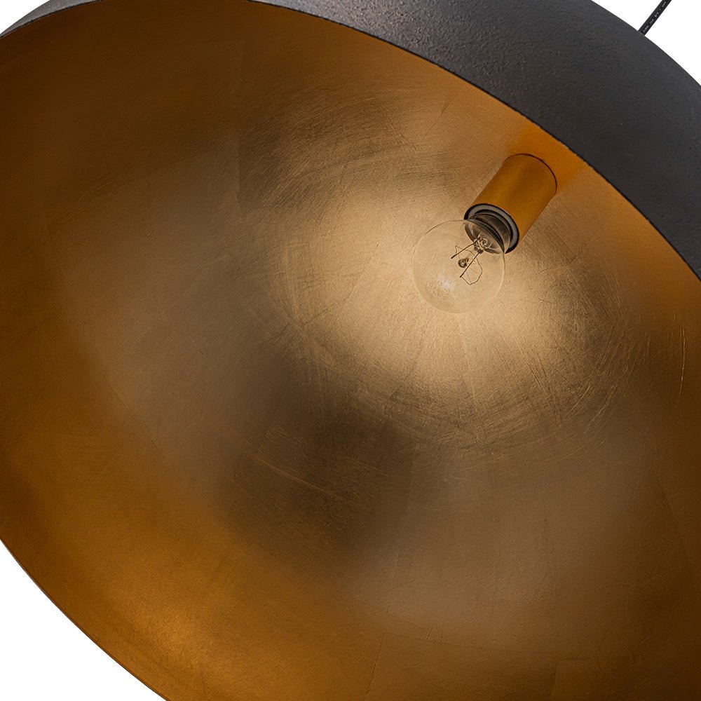 Pendant Light | Metal Dome Gold Interior Design