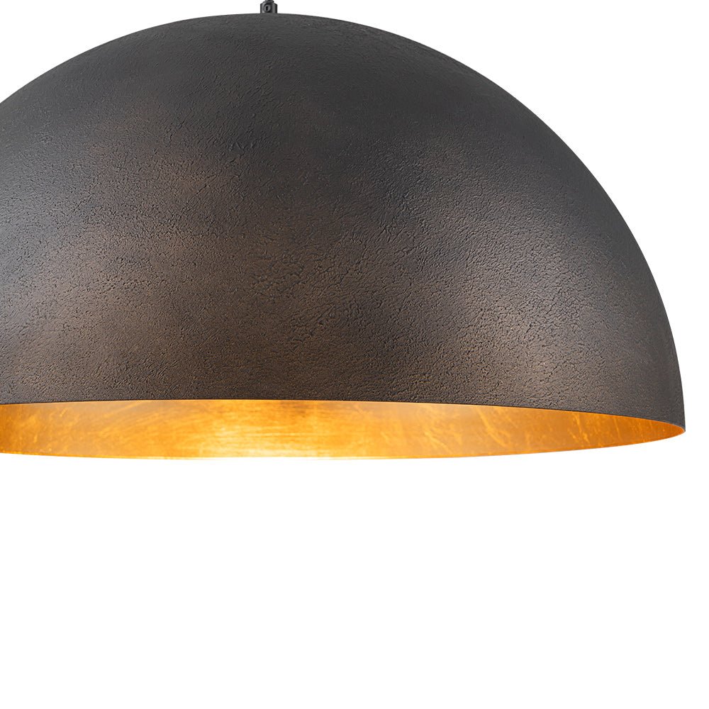 Pendant Light | Metal Dome Gold Interior Design
