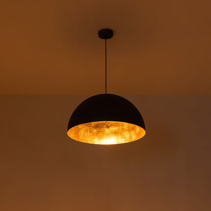 Pendant Light | Metal Dome Gold Interior Design