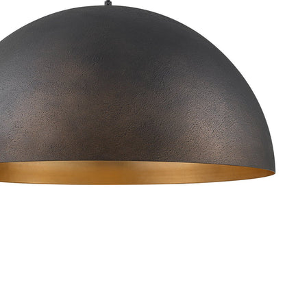 Pendant Light | Metal Dome Gold Interior Design