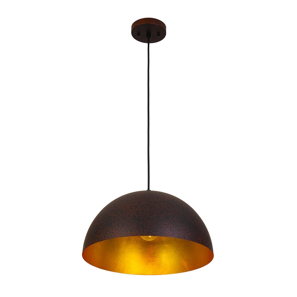 Pendant Light | Metal Dome Gold Interior Design