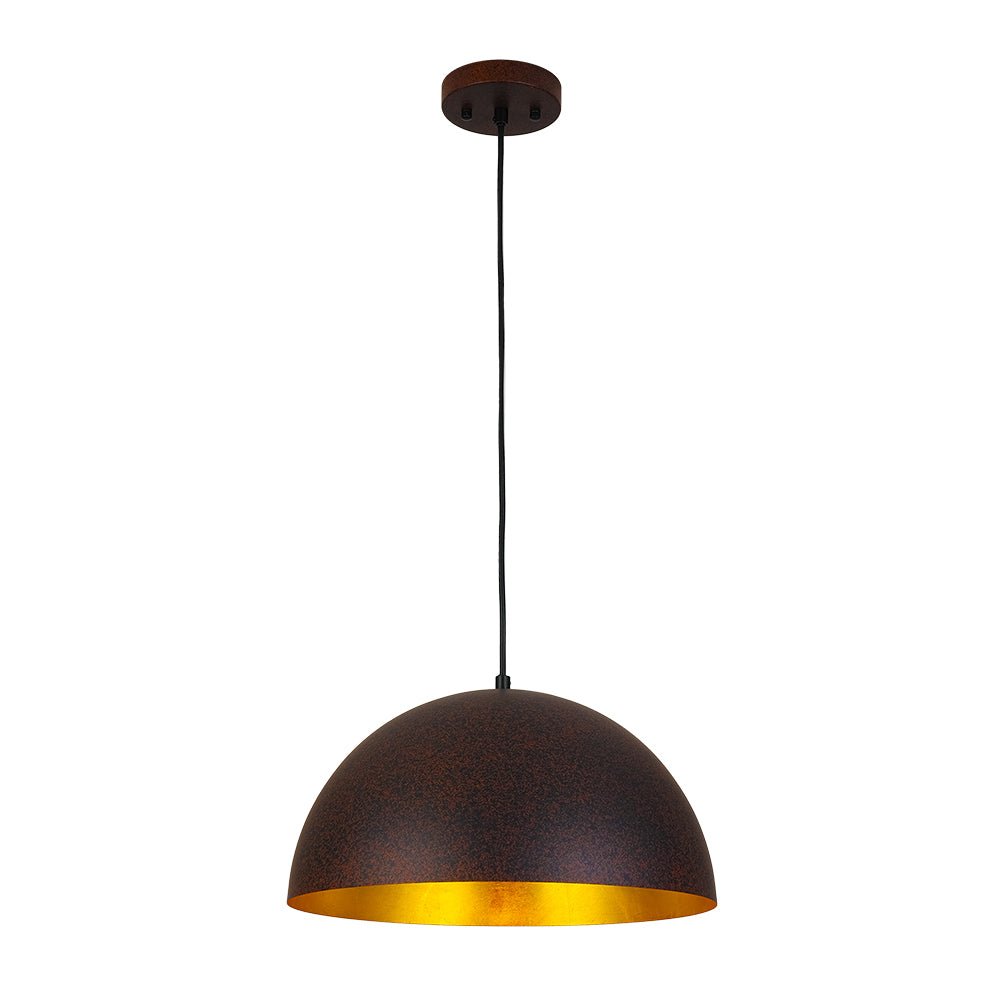 Pendant Light | Metal Dome Gold Interior Design