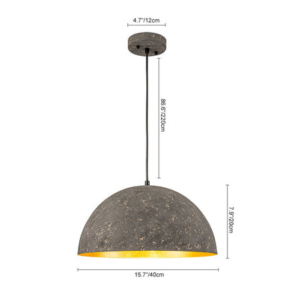 Pendant Light | Metal Dome Gold Interior Design