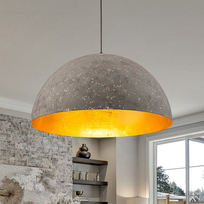 Pendant Light | Metal Dome Gold Interior Design