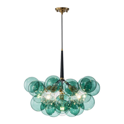 Pendant Light | Green Bubble Glass Chandelier