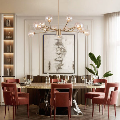 Pendant Light | Branching Glass Globe Chandelier