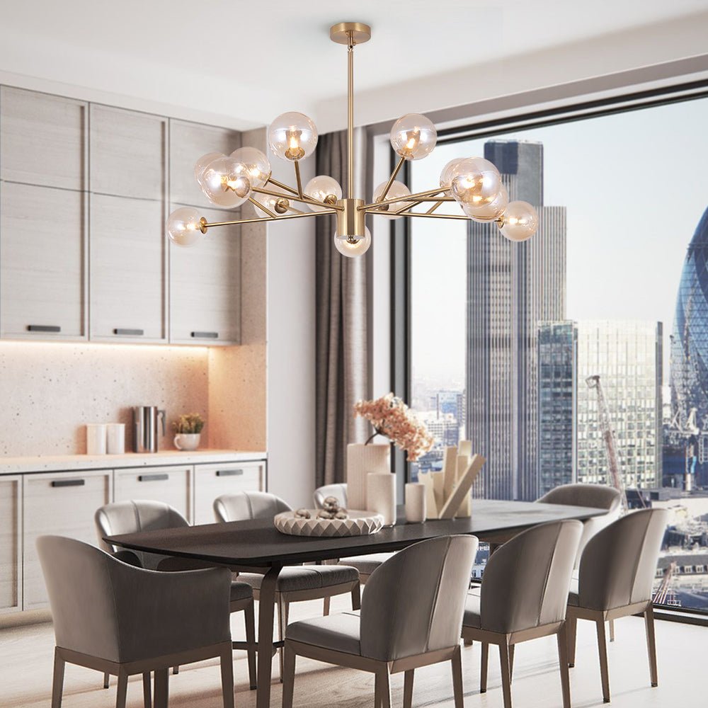 Pendant Light | Branching Glass Globe Chandelier