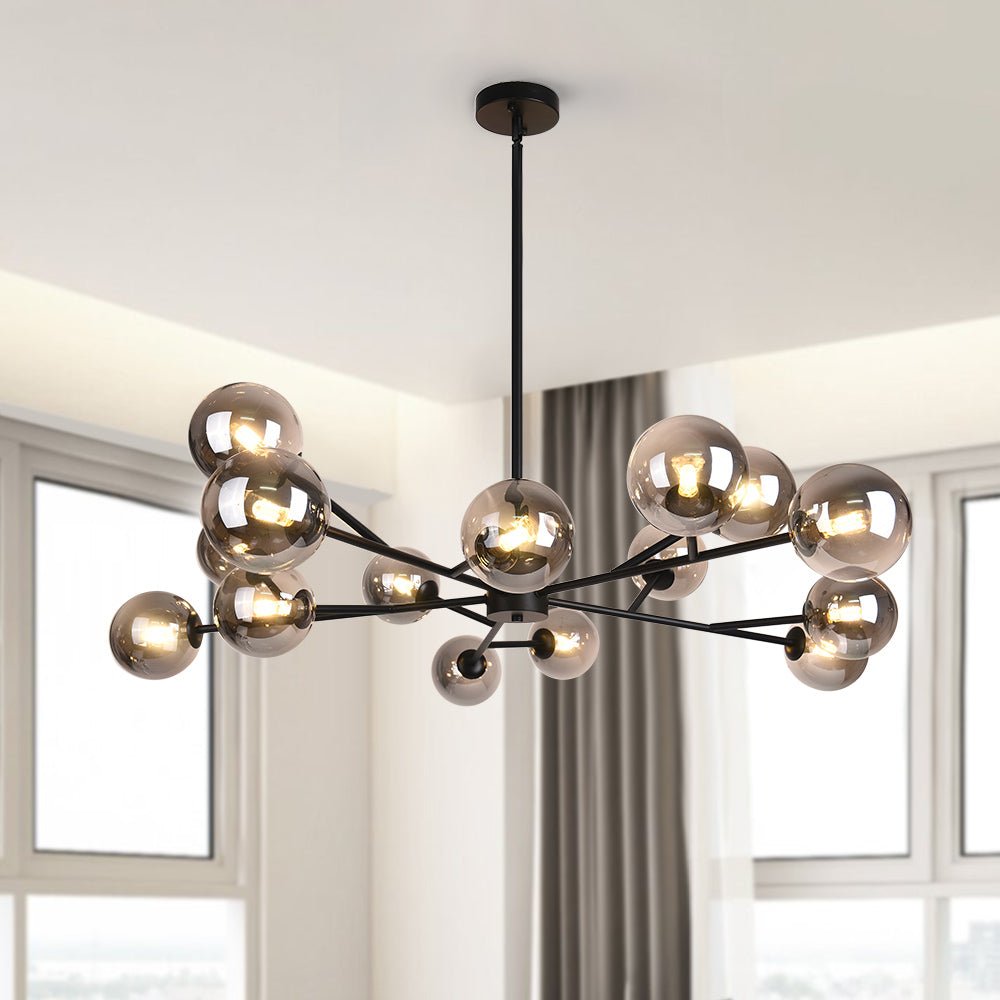 Pendant Light | Branching Glass Globe Chandelier