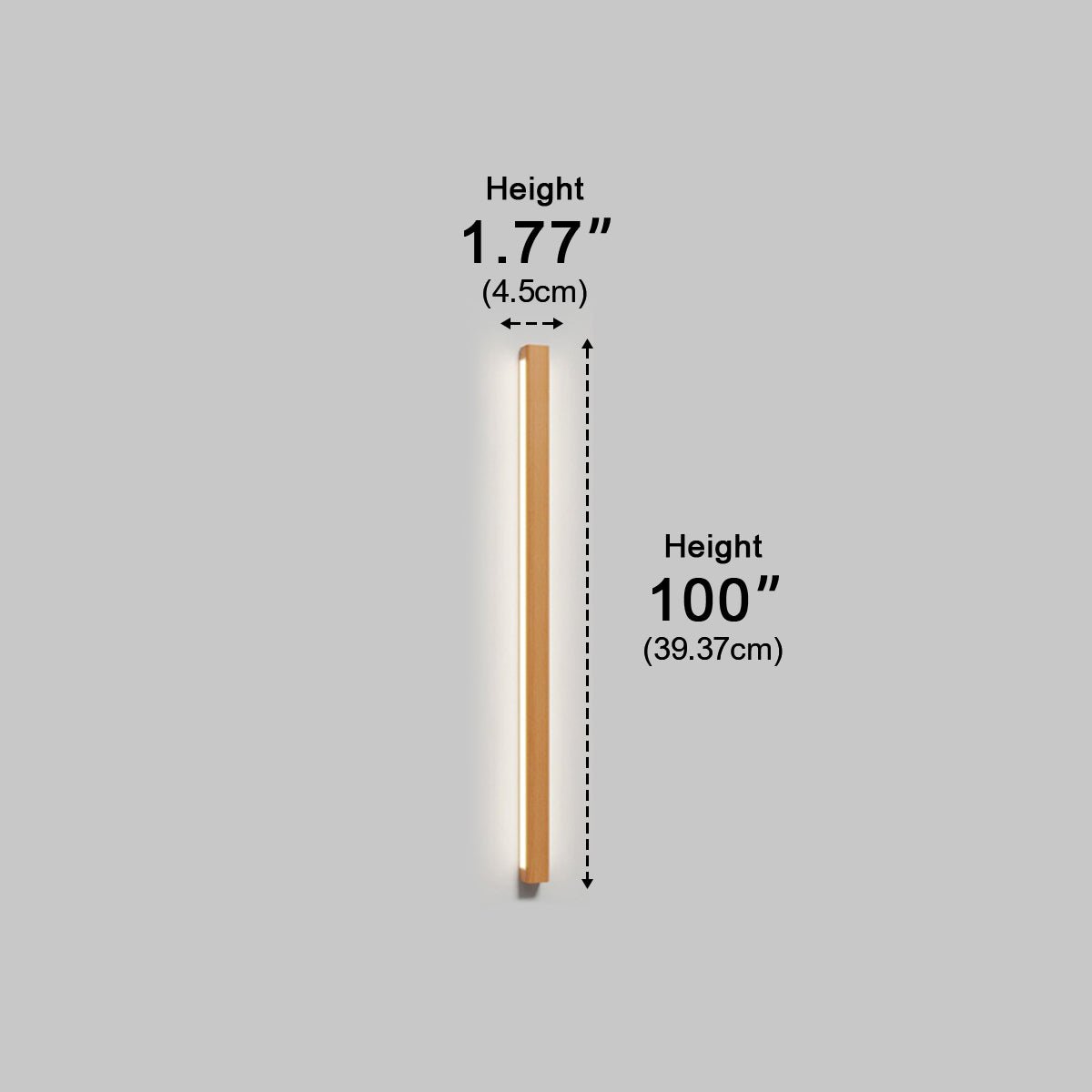 Wall Light | Wooden Linear Strip Design
