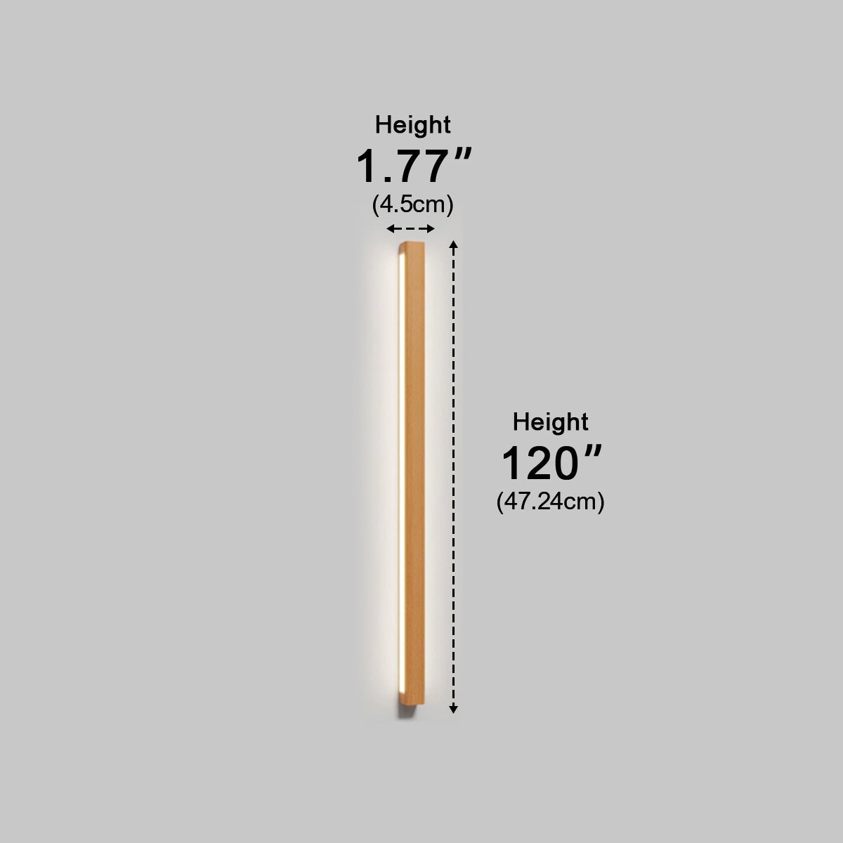 Wall Light | Wooden Linear Strip Design